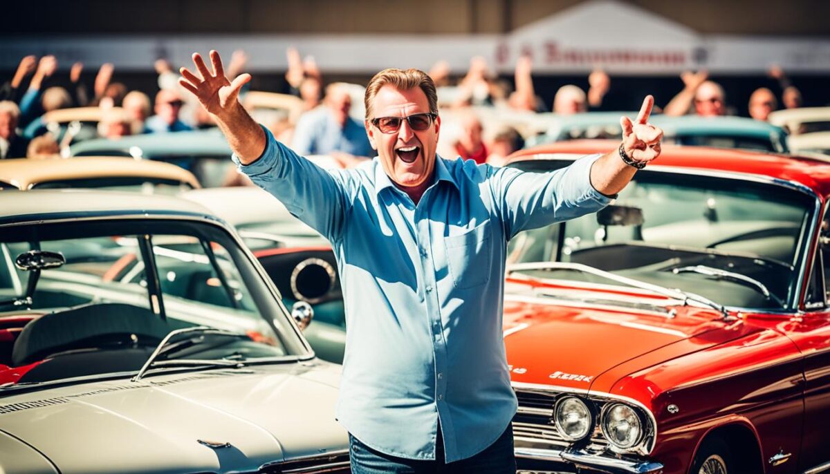 auction atmosphere in classic car auction